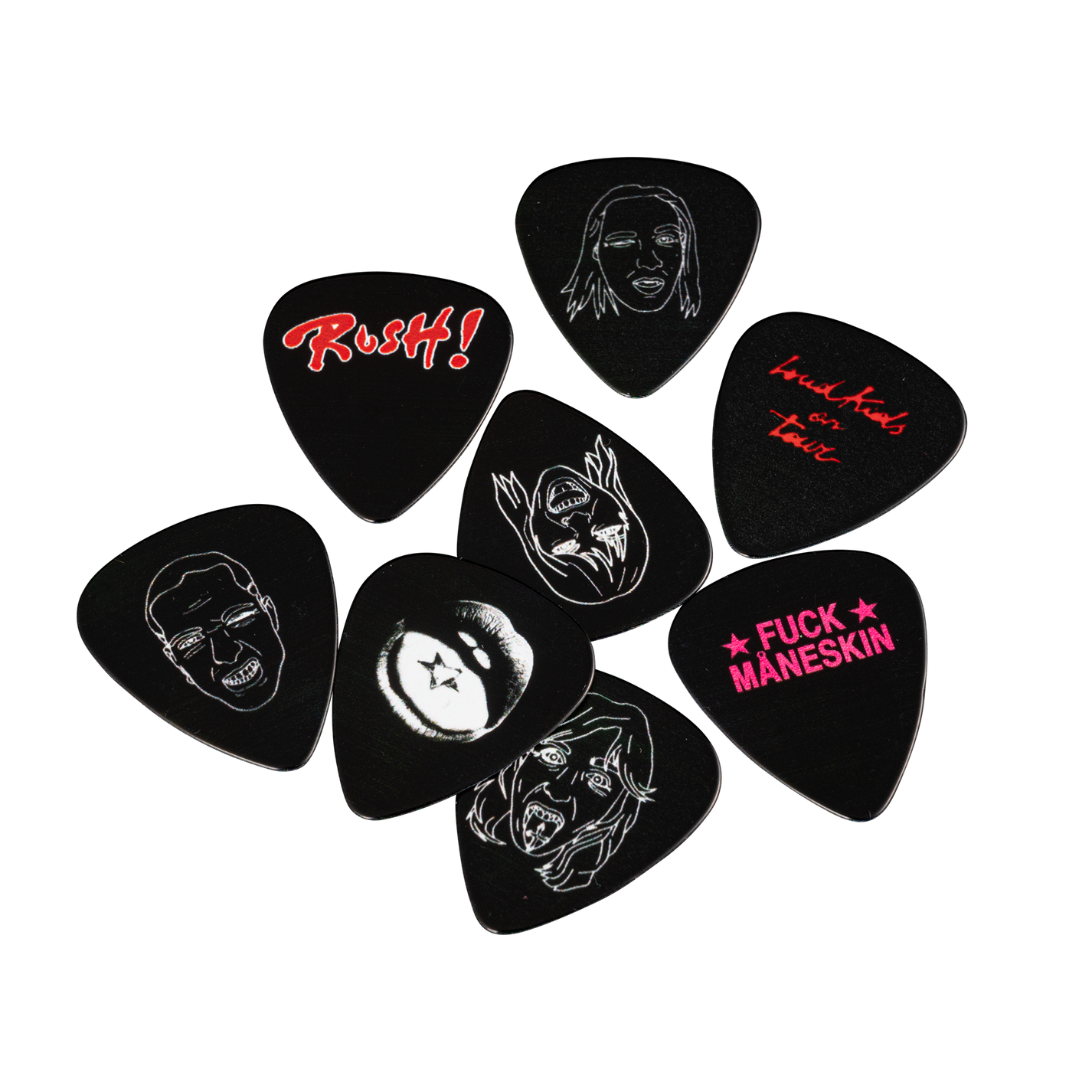 RUSH! Guitar Plectrum Set Official Store Måneskin