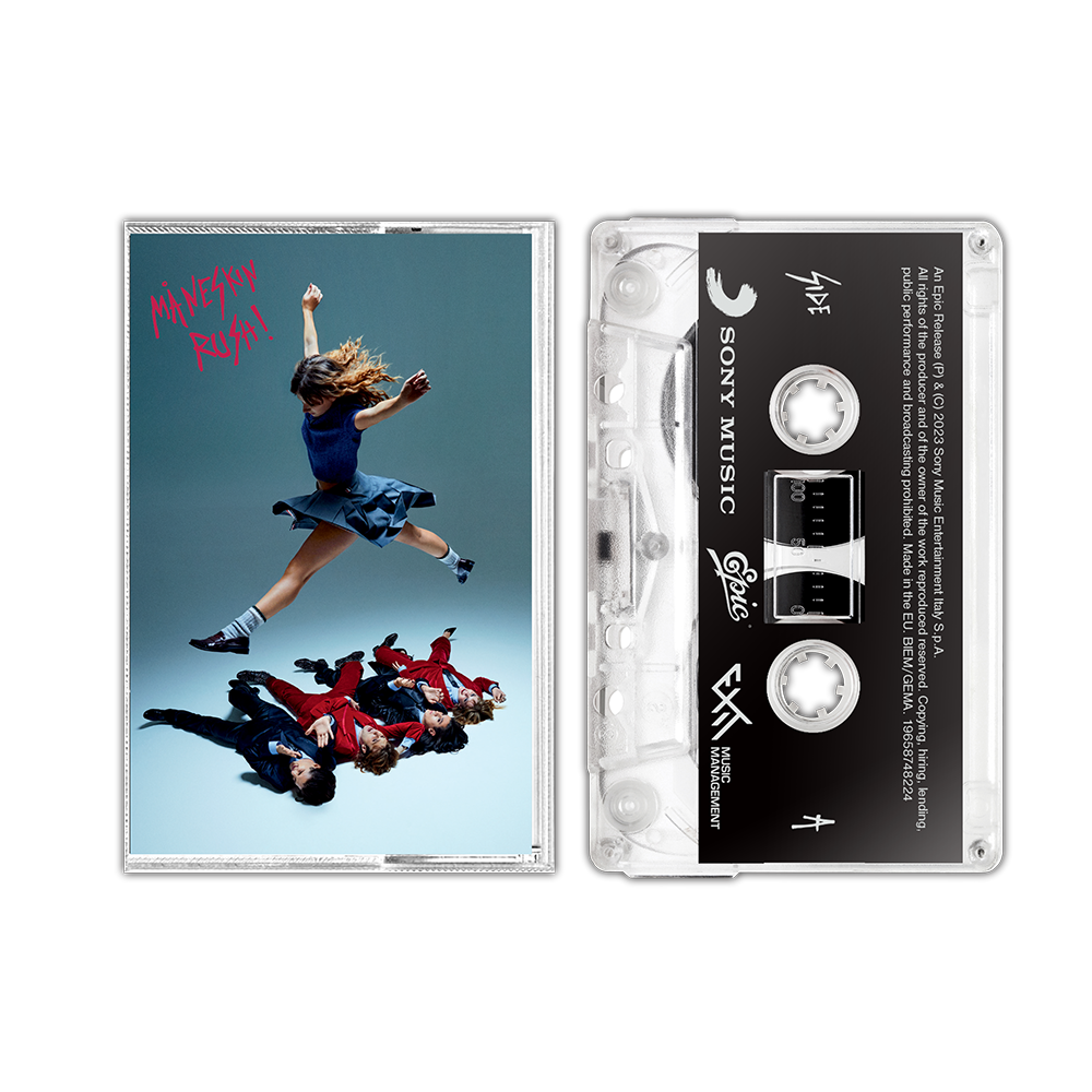 Front image of Måneskin - Rush Transparent Cassette 